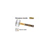 Ciocan cauciuc 450 gr alb moale - Ingco HRUH8916