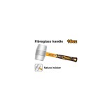 Ciocan cauciuc 450 gr alb moale - Ingco HRUH8916