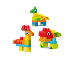 Set de constructie STEAM - Dinozauri haiosi (31 piese)
