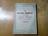 VALSURI ROMANESTI pentru Fanfara - Album Nr.8 - Editura Militara, 1959, 223 p., Alta editura