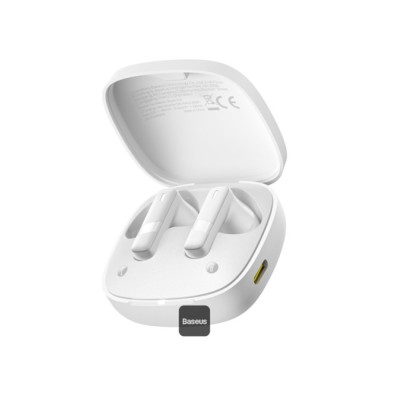 Casti Bluetooth TWS Noise Cancelling Baseus Bowie E20, alb foto