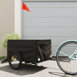 Remorca pentru biciclete, negru, 45 kg, fier GartenMobel Dekor, vidaXL