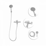 Baterie Baie cu Para de Dus, Inox SUS304, Satinat, LY010 ModernLight Concept, Korman Technik