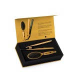 Set cadou LOVELY: placa + perie par - AURIU REGAL