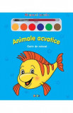 Animale acvatice - Miracolul culorilor - Carte de colorat