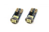 Set becuri auto cu LED CANBUS UltraBright compatibil T10e W5W 18 SMD Alb, Amio