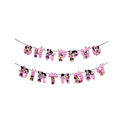 Banner HAPPY BIRTHDAY Minnie 200x15 cm foto