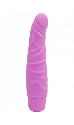 Vibratoare pentru incepatoare - Get Real Mini Vibrator Subtire din Silicon - culoare Roz foto