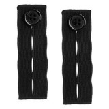 Extensie elastica pentru talie pantaloni, neagra, 2 bucati, CMCLASS