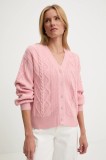 Answear.LAB cardigan din cașmir culoarea roz