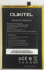 Baterie Oukitel K10000PRO, Baterie originala de 10000 mAh, noua foto
