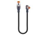 Cablu M12 M8 3 pini 10m cu mufă 4A pentru senzori automatizări LUMBERG RST 3-RKMWV/LED A 3-224/10 M