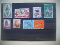 HOPCT LOT NR 93 PAPUA NOUA GUINEE -8 TIMBRE VECHI STAMPILAT