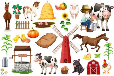 Stickere La Ferma - 60x90 cm foto