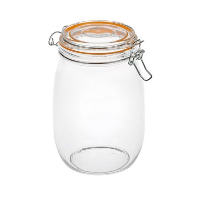 Borcan Sticlă, Model Standard, Capac Siguranta Silicon, Capacitate 750ml, Transparent foto