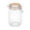 Borcan Sticlă, Model Standard, Capac Siguranta Silicon, Capacitate 750ml, Transparent