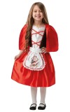 Cumpara ieftin Costum Scufita Rosie pentru fete 7-8 ani 130 cm, Oem