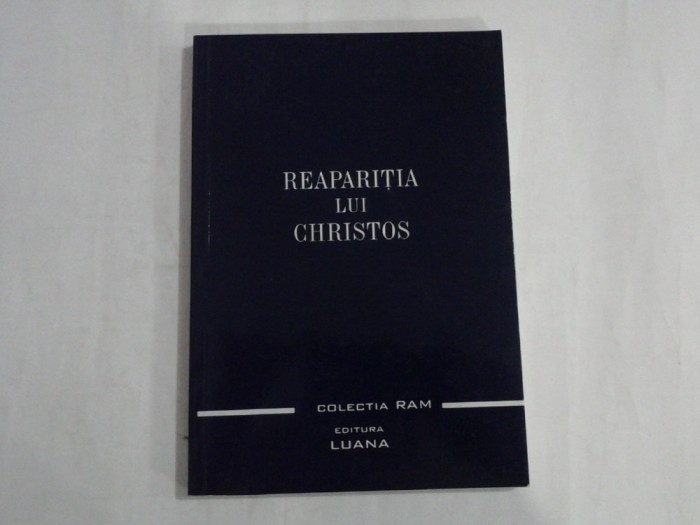 Reaparitia lui Christos - de Alice A. Bailey