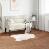 Cumpara ieftin Covor din Lana Faux Tafalla Alb 60 x 90 cm Poliester
