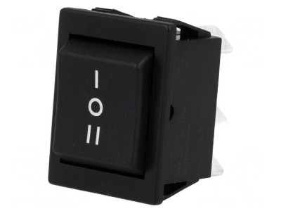 Comutator Balansier DP3T Negru 16A/250V 20A/28V foto