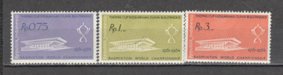 Indonezia.1961 C.M. de badminton Jakarta LD.10 foto