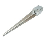 Suport stalp tip tarus 91x91x750 mm, otel zincat, galvanizat - lungime 750 mm, latime 91x91 mm