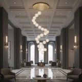 Candelabru din cristal MILLE, 25xG9, auriu, &Oslash;60 cm, inaltime 340 cm