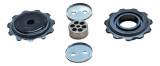 05-09 X9 Rear Derailleur Pulley Kit - Silver-Black Ultimate FactoryBikes