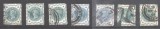 Great Britain 1900 Queen Victoria x 7, Mi.100, used AM.210, Stampilat