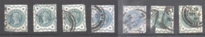 Great Britain 1900 Queen Victoria x 7, Mi.100, used AM.210 foto