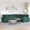 vidaXL Canapea modulară cu perne, verde &icirc;nchis, catifea 3321161