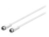 Cablu F 2m PVC Alb 75&Omega;