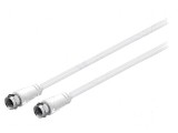 Cablu F 2m PVC Alb 75&Omega;