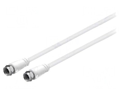 Cablu F 2m PVC Alb 75&amp;Omega; foto