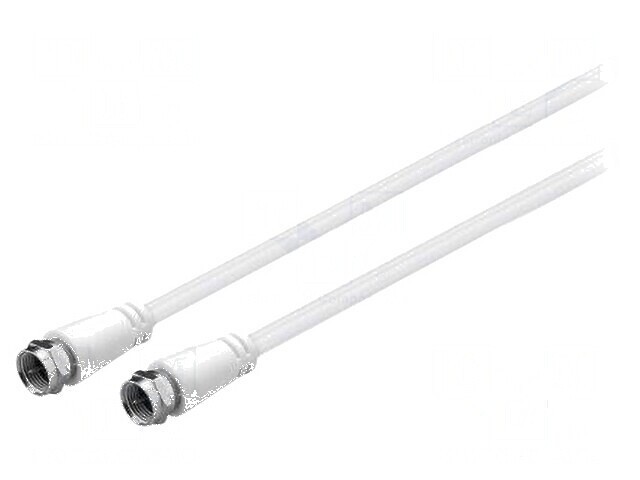 Cablu F 2m PVC Alb 75&Omega;