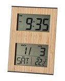 Cumpara ieftin Ceas desteptator cu statie meteo 15 x 2,5 x 21 cm