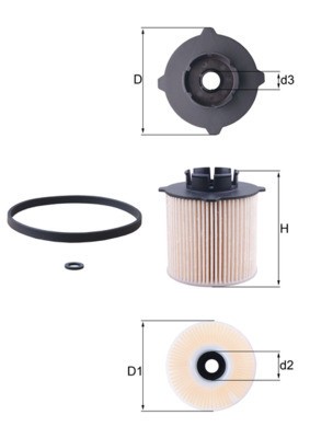 MAHLE KX 265D filtru combustibil foto