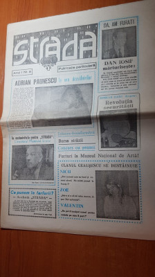 ziarul strada anul 1,nr.8/1990-interviu dan iosif,clanul ceausescu se destainuie foto