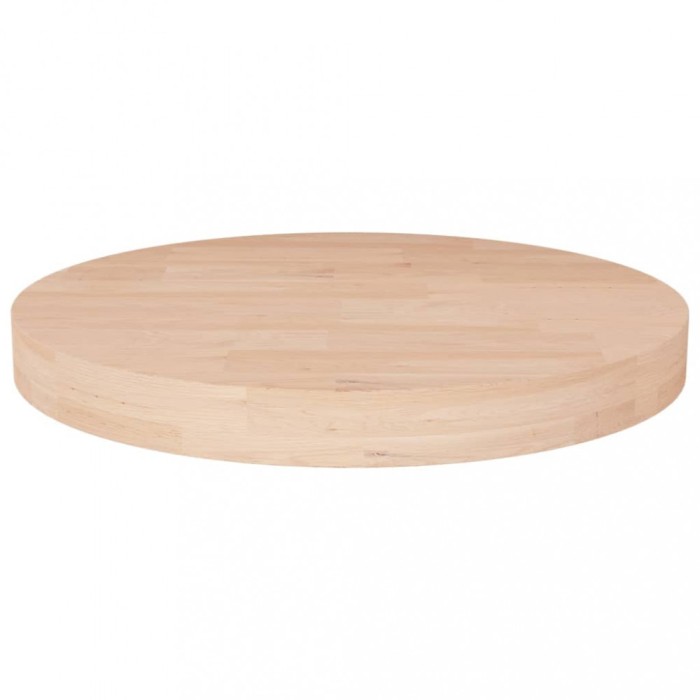 vidaXL Blat de masă rotund, &Oslash;30x4 cm, lemn masiv stejar netratat