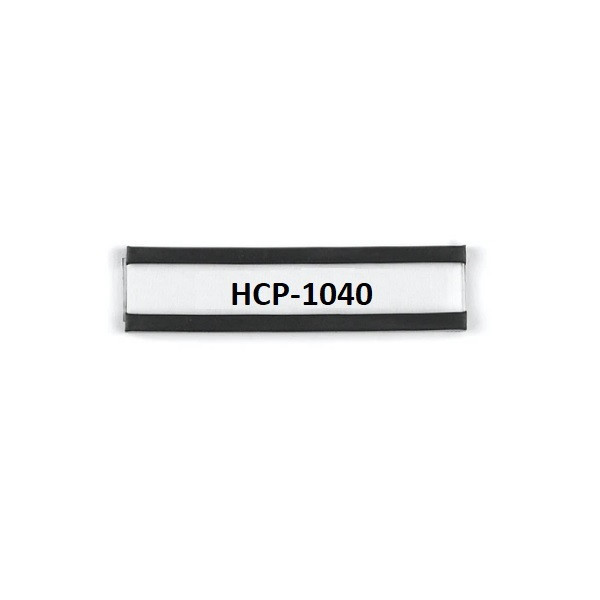 Eticheta magnetica profil C, 40&amp;#215;10 mm (cu hartie si protectie PVC)