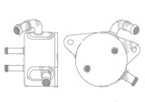Radiator racire ulei motor, termoflot Lexus ES, 06.2012-, motor 2.5, 118 kw, benzina/electric, 2.5, 135 kw, benzina, cv automata, , 90x90x57 mm, raci