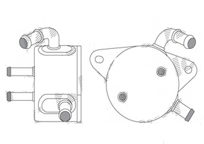 Radiator racire ulei motor, termoflot Lexus ES, 06.2012-, motor 2.5, 118 kw, benzina/electric, 2.5, 135 kw, benzina, cv automata, , 90x90x57 mm, raci
