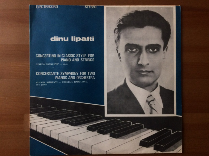dinu lipatti concertino in classic style for piano and strings disc vinyl lp NM