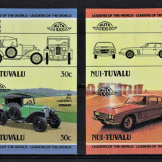 TUVALU NUI 1985 - Masini de epoca celebre / serie completa MNH