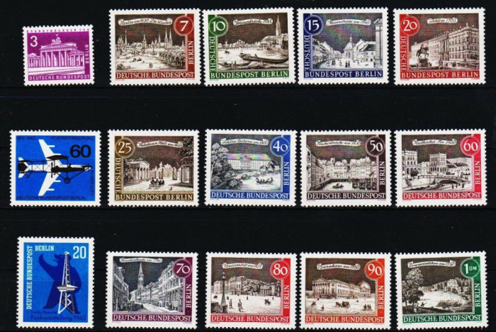 GERMANIA BERLIN 1962 , 1963 2 ANI COMPLETI NESTAMPILATI