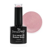 Cumpara ieftin Shimmer Rubber Base SensoPRO Milano - #34 Diva Glow, 10ml