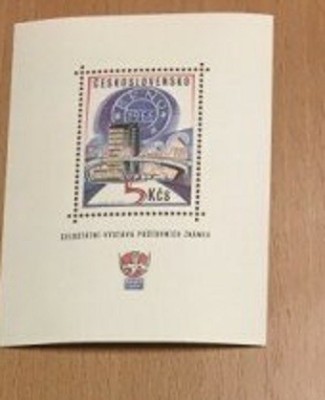 CEHOSLOVACIA 1966 &amp;ndash; TARG BRNO, colita MNH, DB6 foto