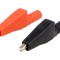 Bornă crocodil 5A negru roșu 55mm PVC