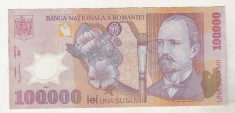 bnk bn Romania 100000 lei 2001 (2002 ) foto