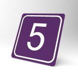 Placuta violet de siguranta 5